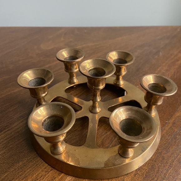 Vintage Brass Candle Holder - Picture 4 of 9